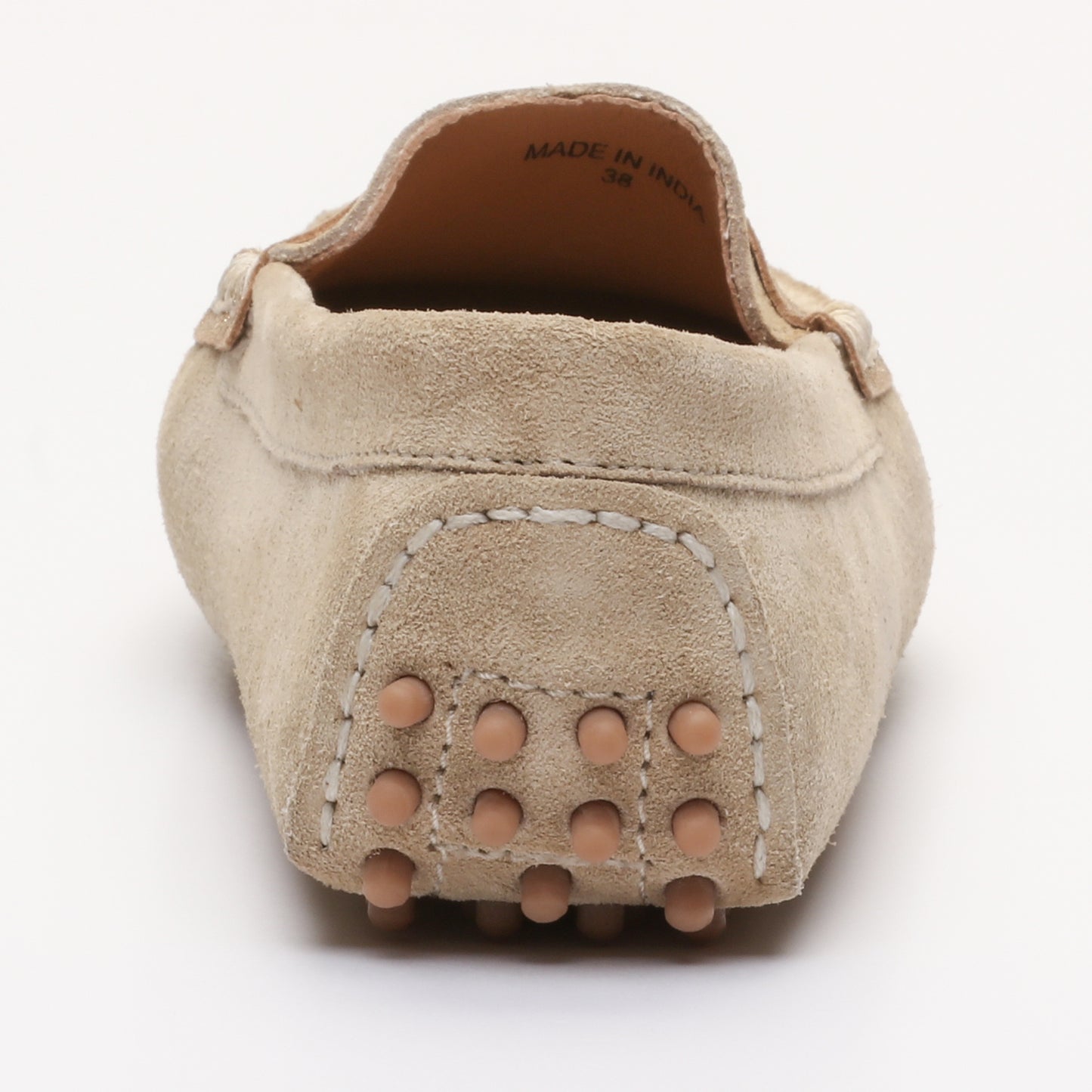 MELOA mocassins fantaisies beige et or