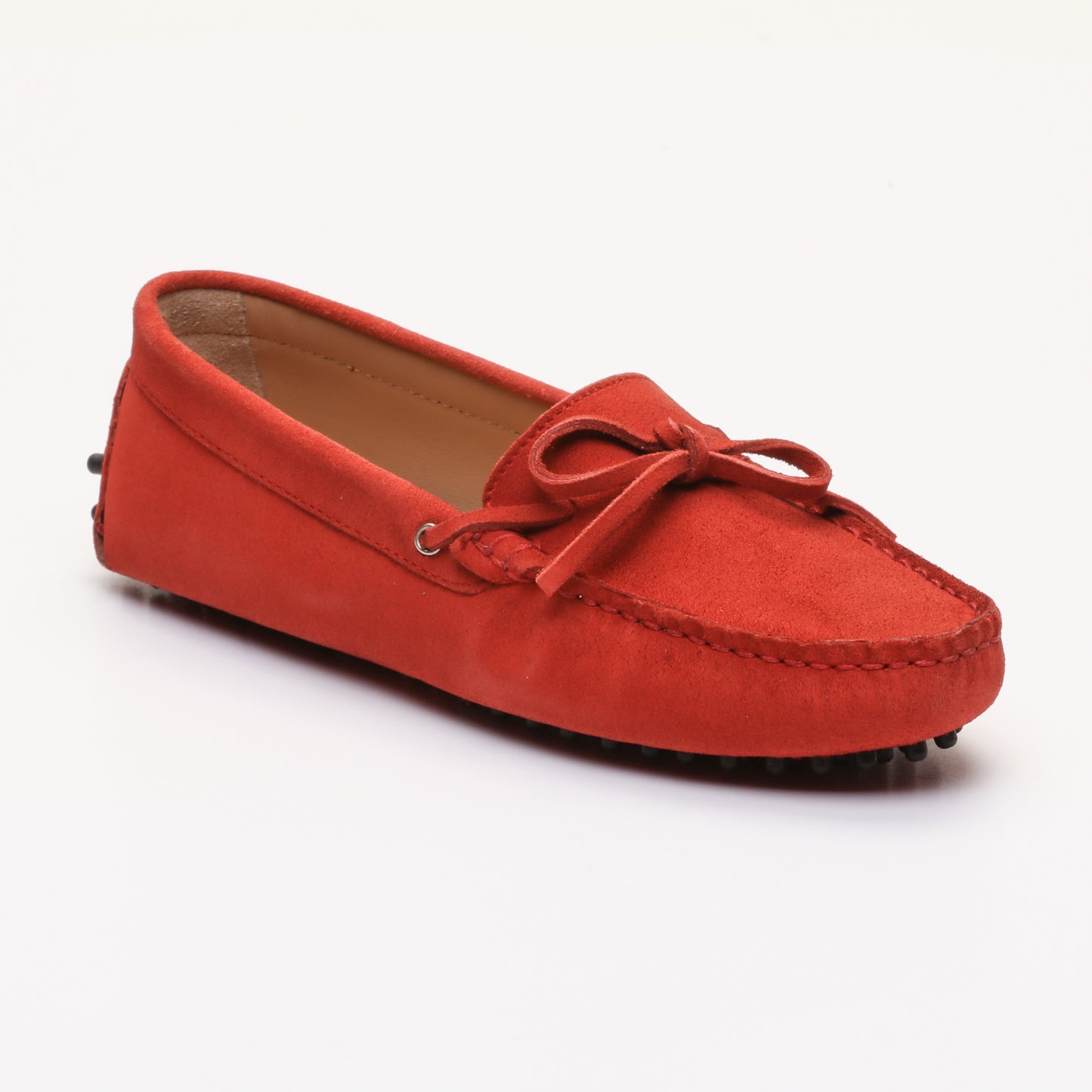 KATE mocassins à lacets rouge