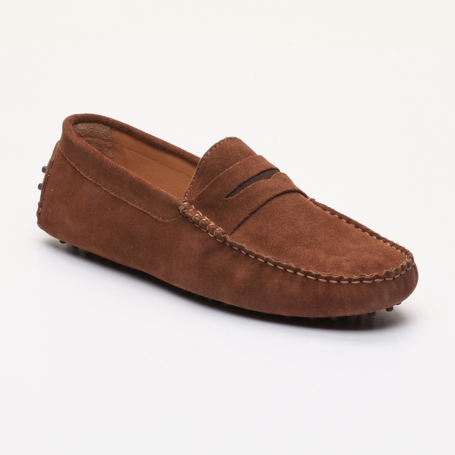 CLIFF mocassins classiques camel et chocolat