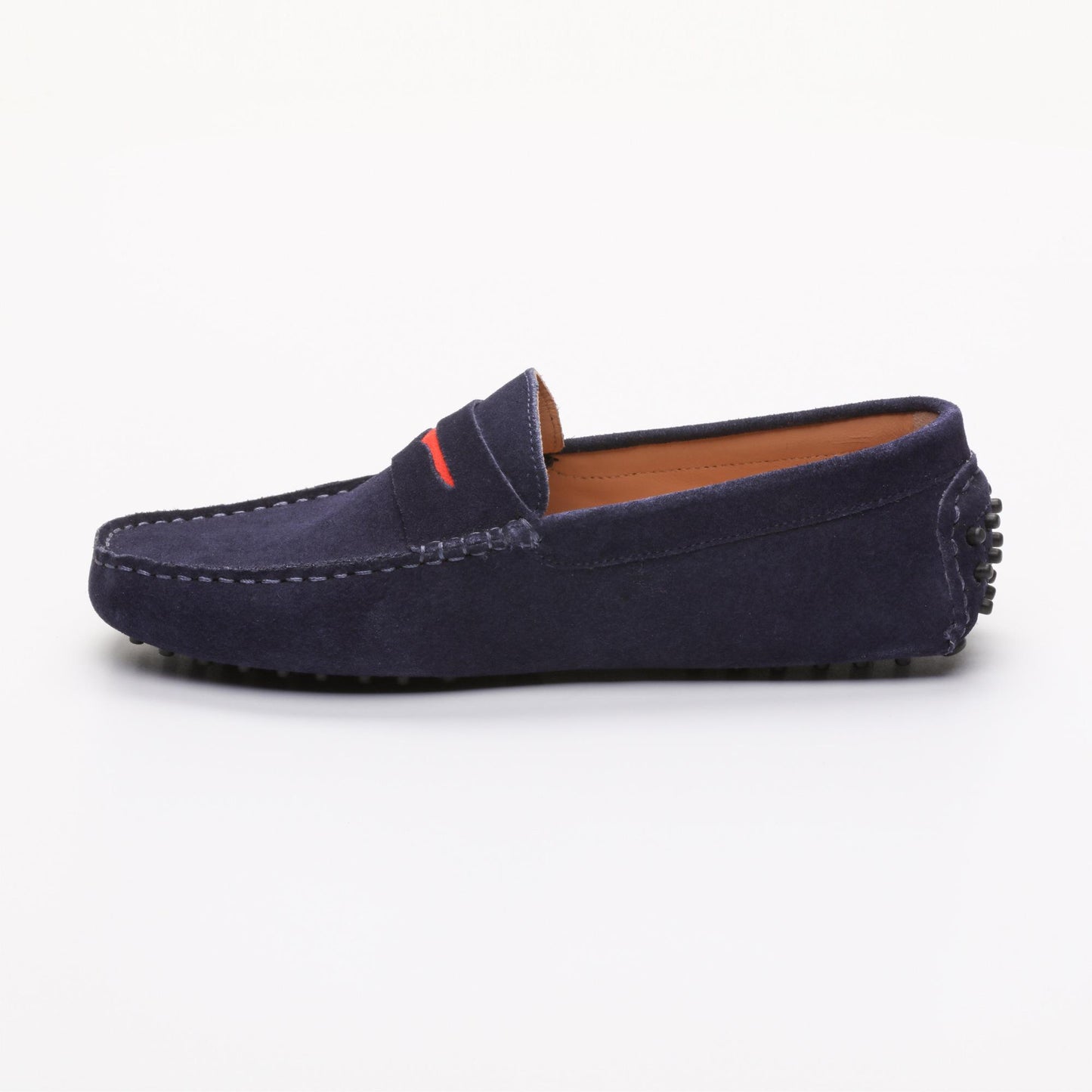 CLIFF mocassins classiques marine et rouge