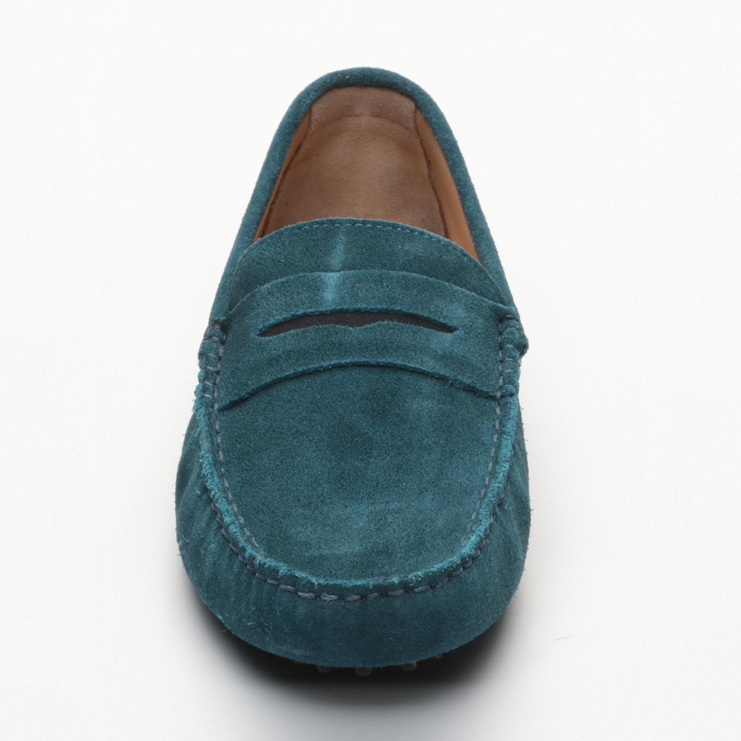 CLIFF mocassins classiques turquoise foncé et marine