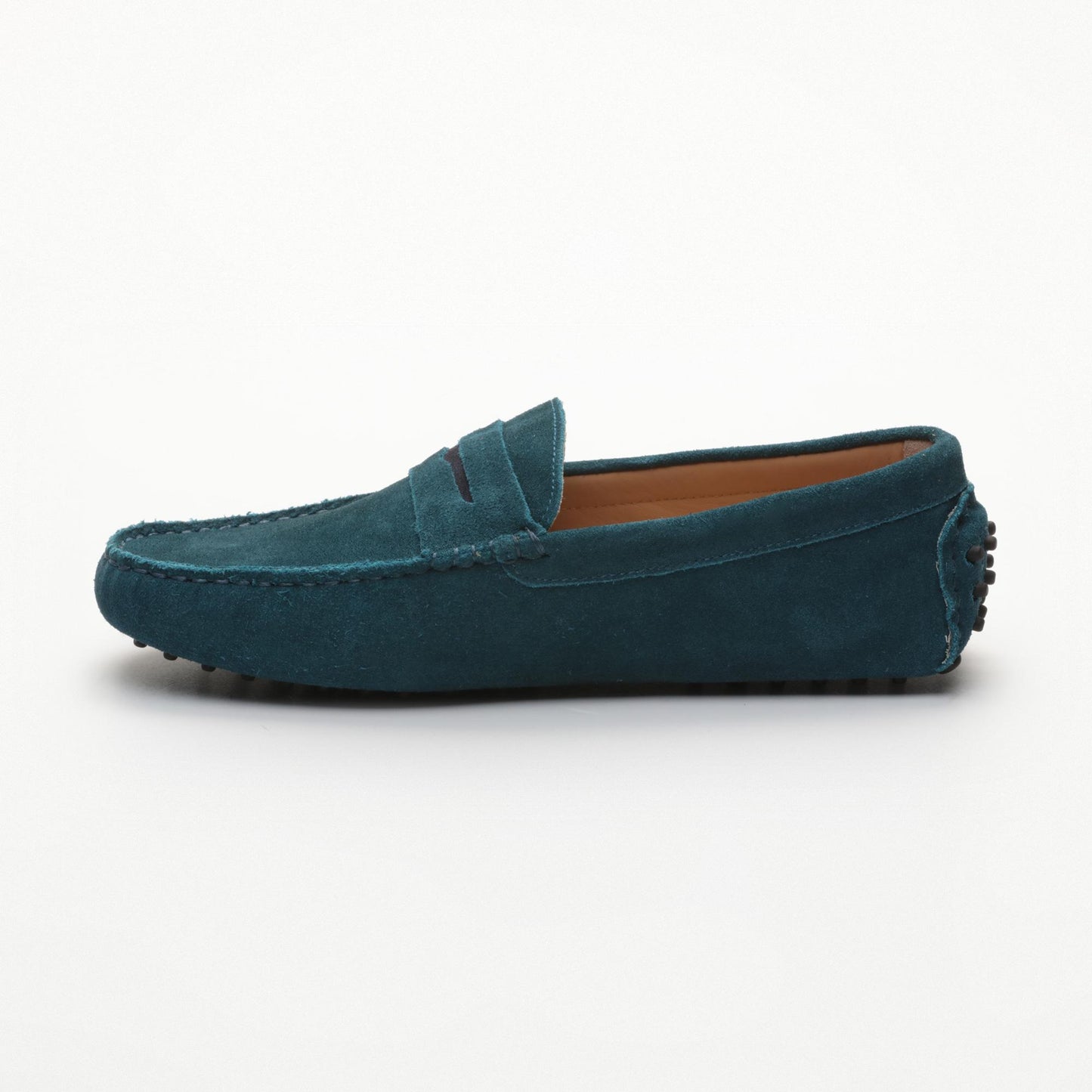 CLIFF mocassins classiques turquoise foncé et marine