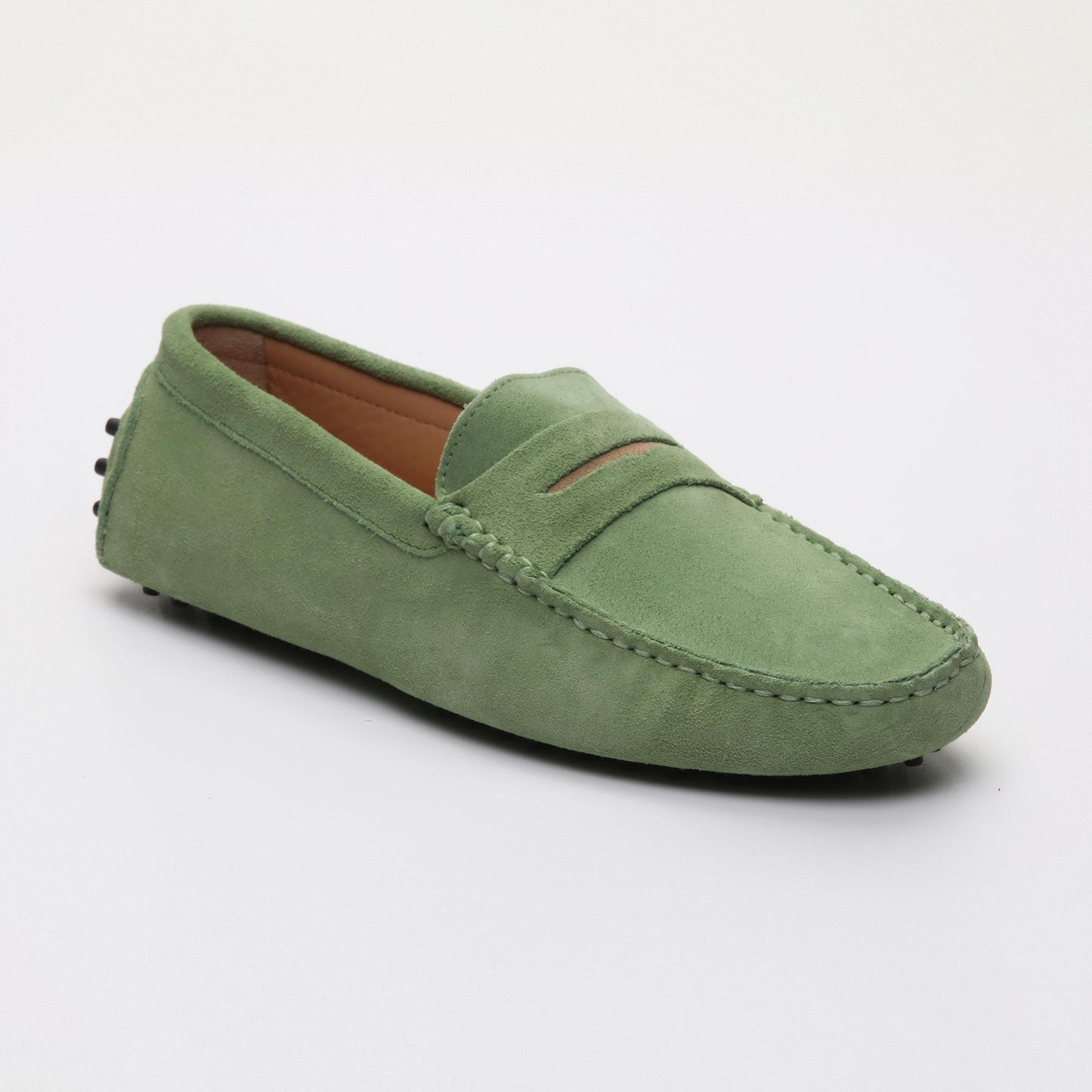 CLIFF mocassins classiques vert clair