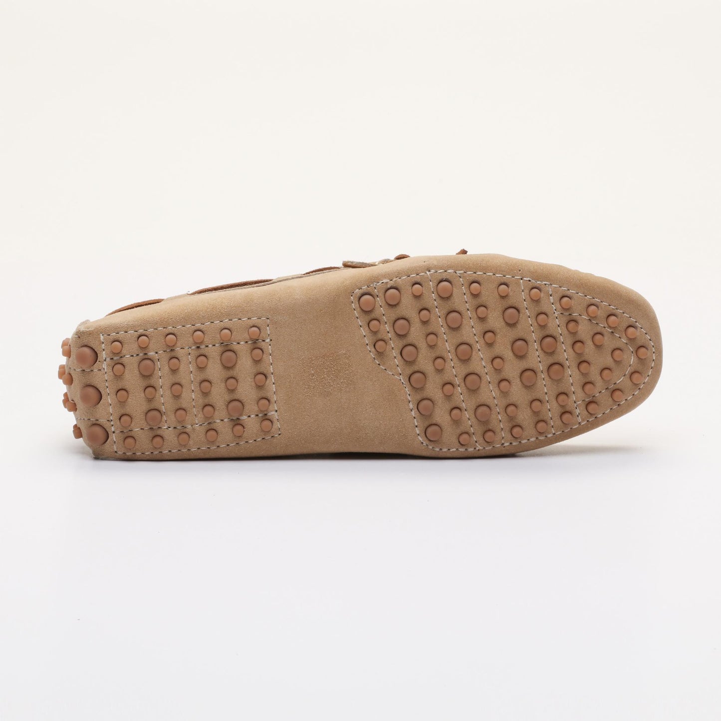 CORNWALL mocassins à lacets beige et camel