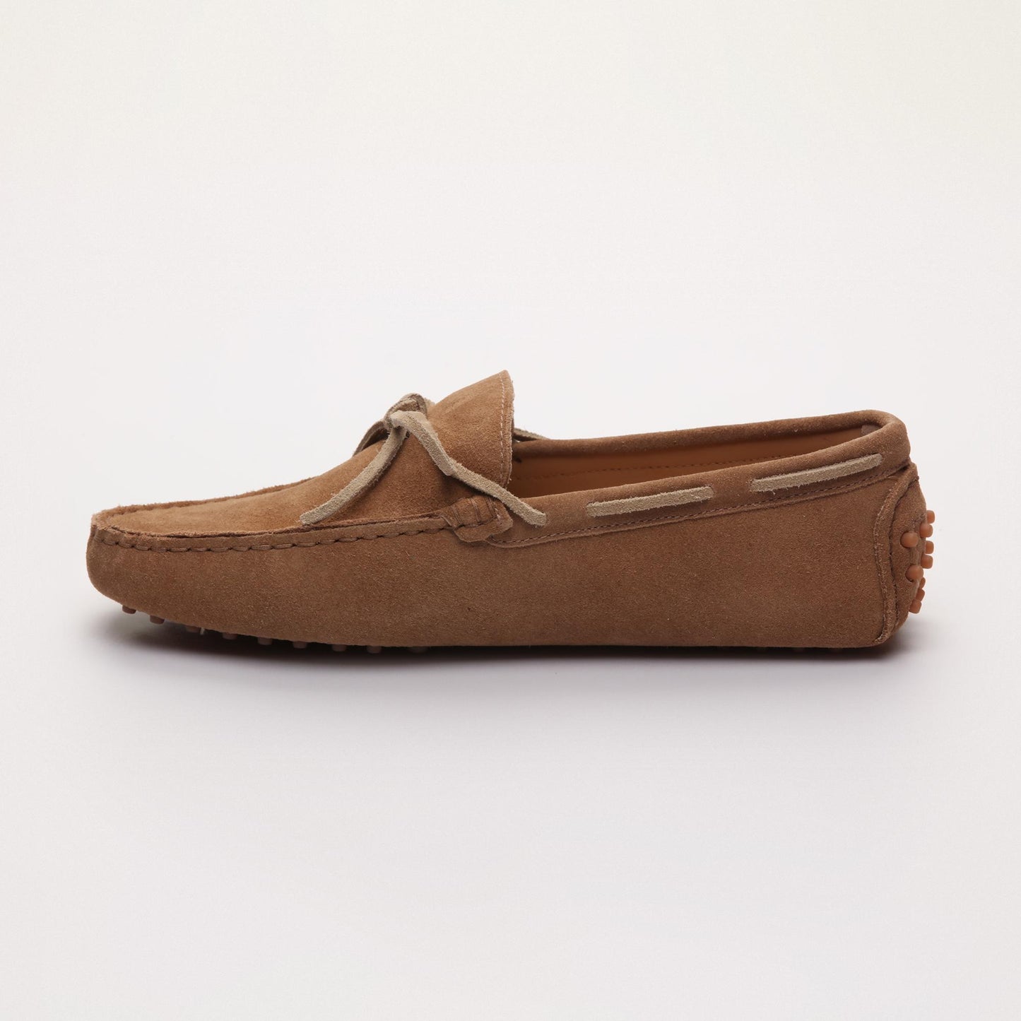 CORNWALL mocassins à lacets creme et beige