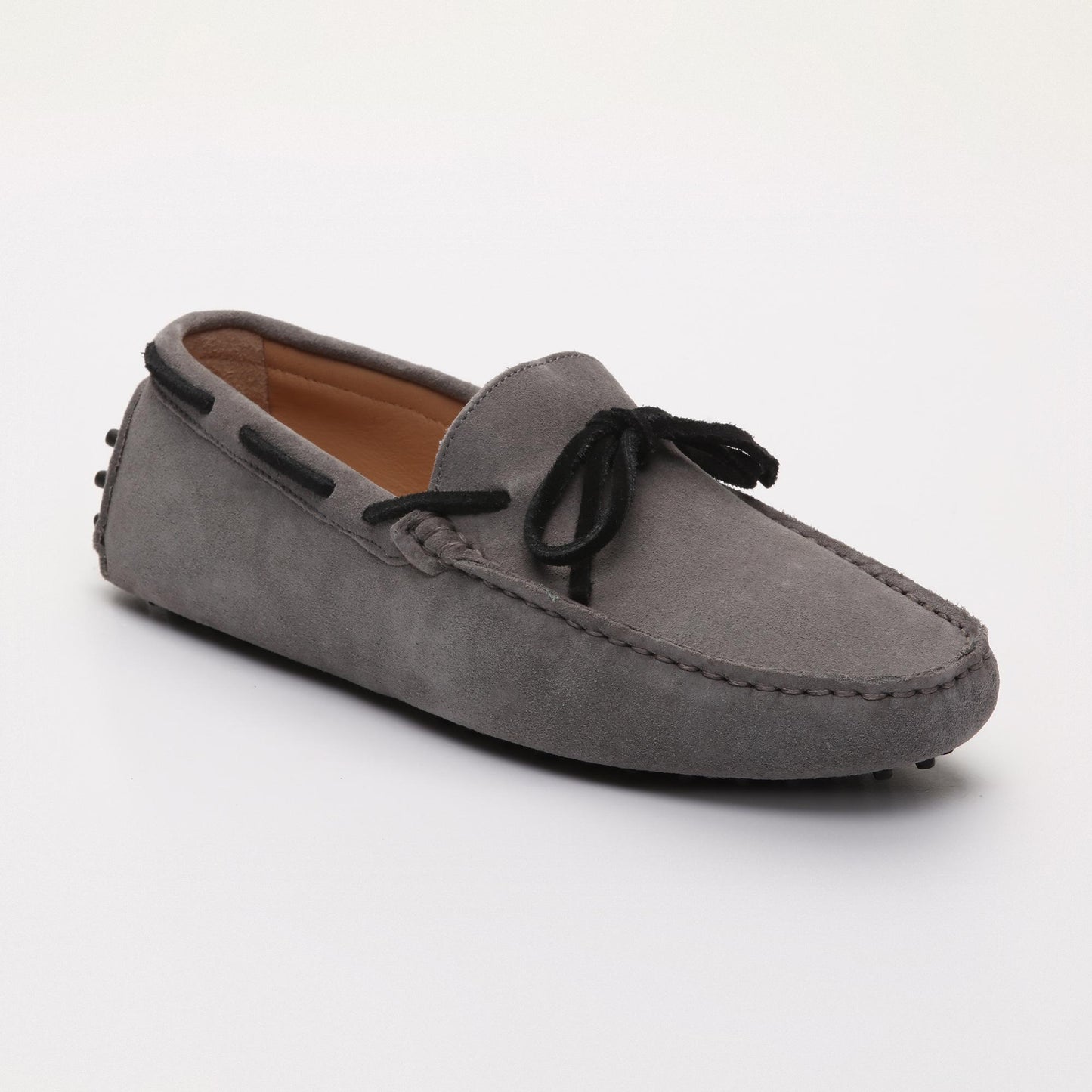 CORNWALL mocassins à lacets gris et noir