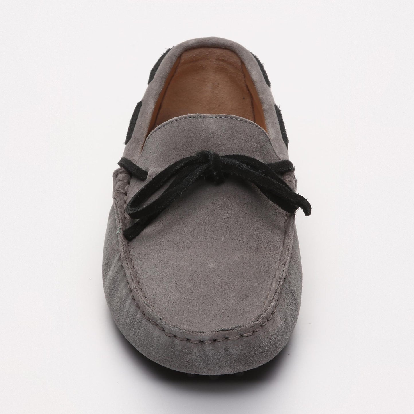 CORNWALL mocassins à lacets gris et noir