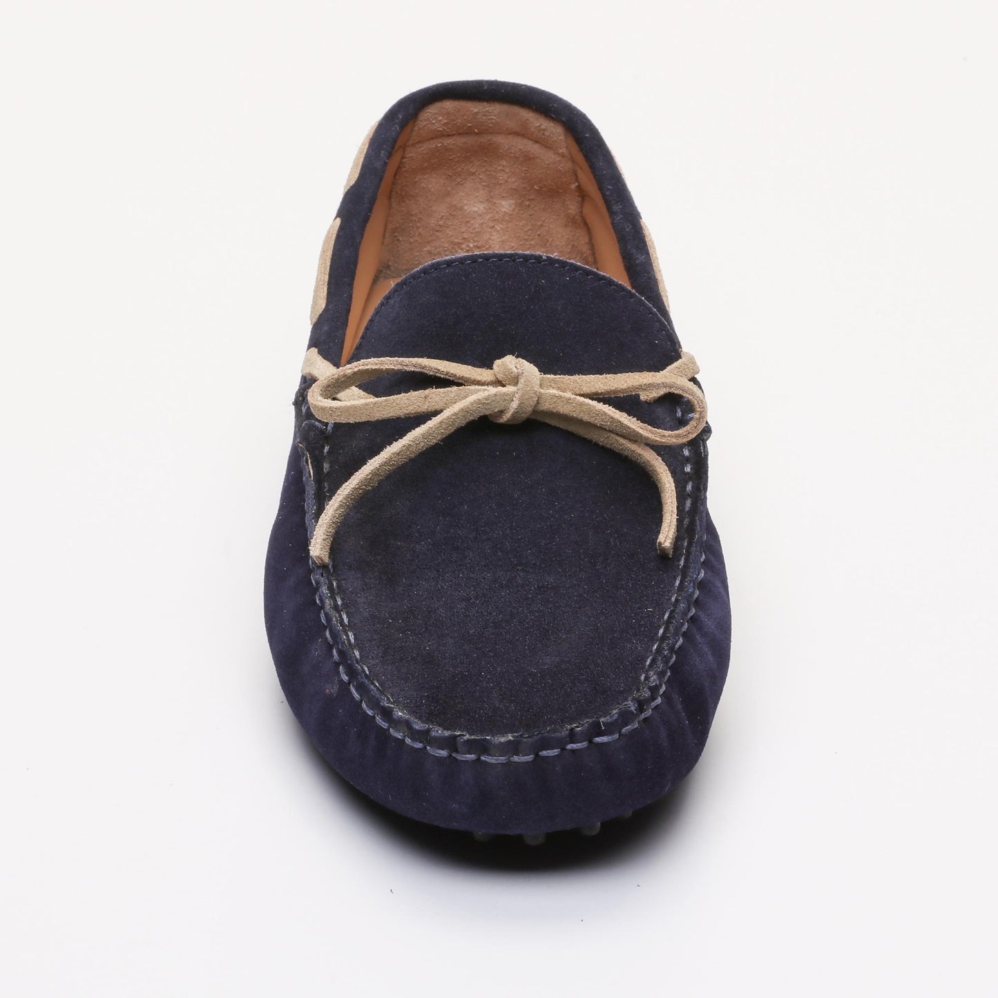 CORNWALL mocassins à lacets marine et beige