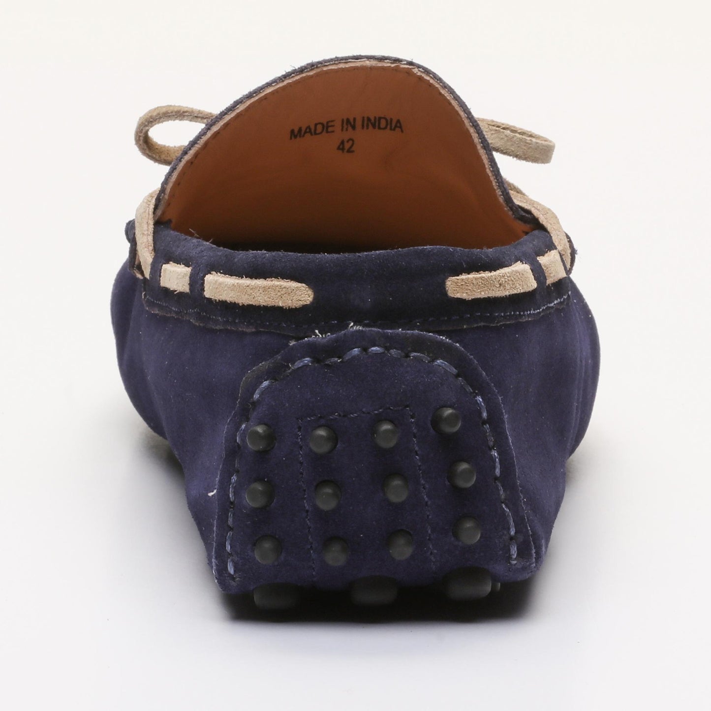 CORNWALL mocassins à lacets marine et beige