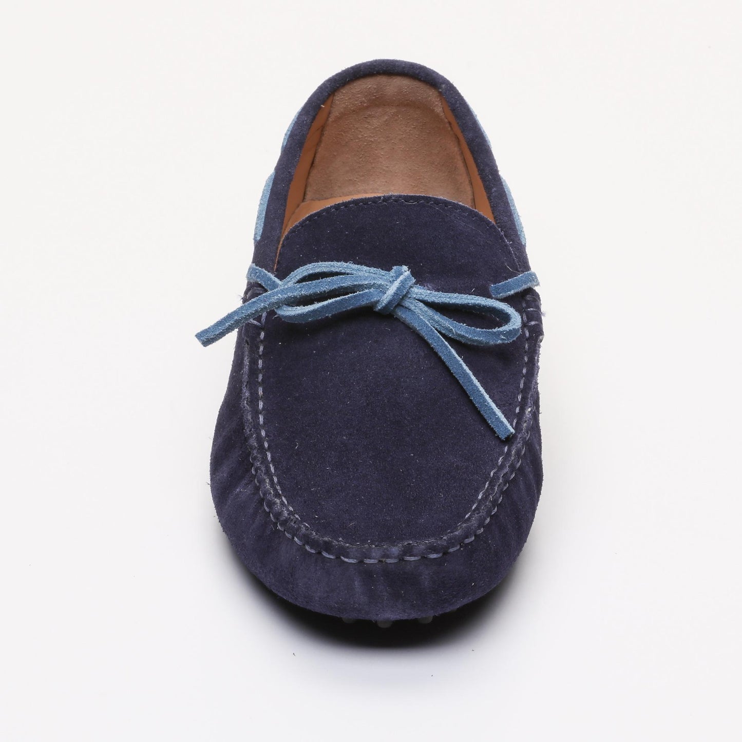 CORNWALL mocassins à lacets marine et bleu électrique