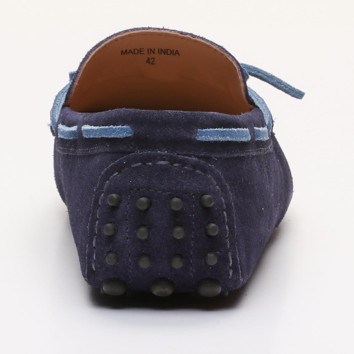 CORNWALL mocassins à lacets marine et bleu électrique