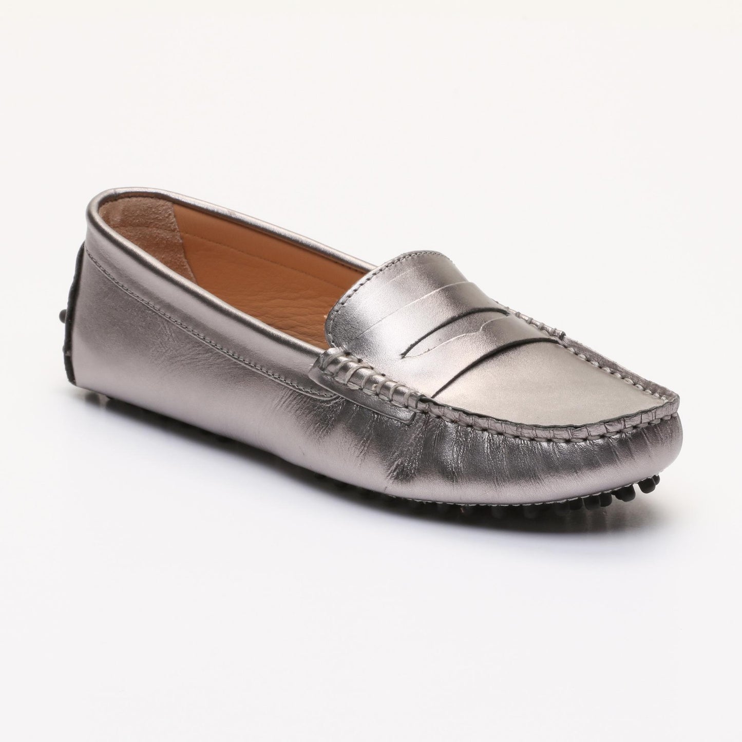 DEIRA mocassins classiques platine