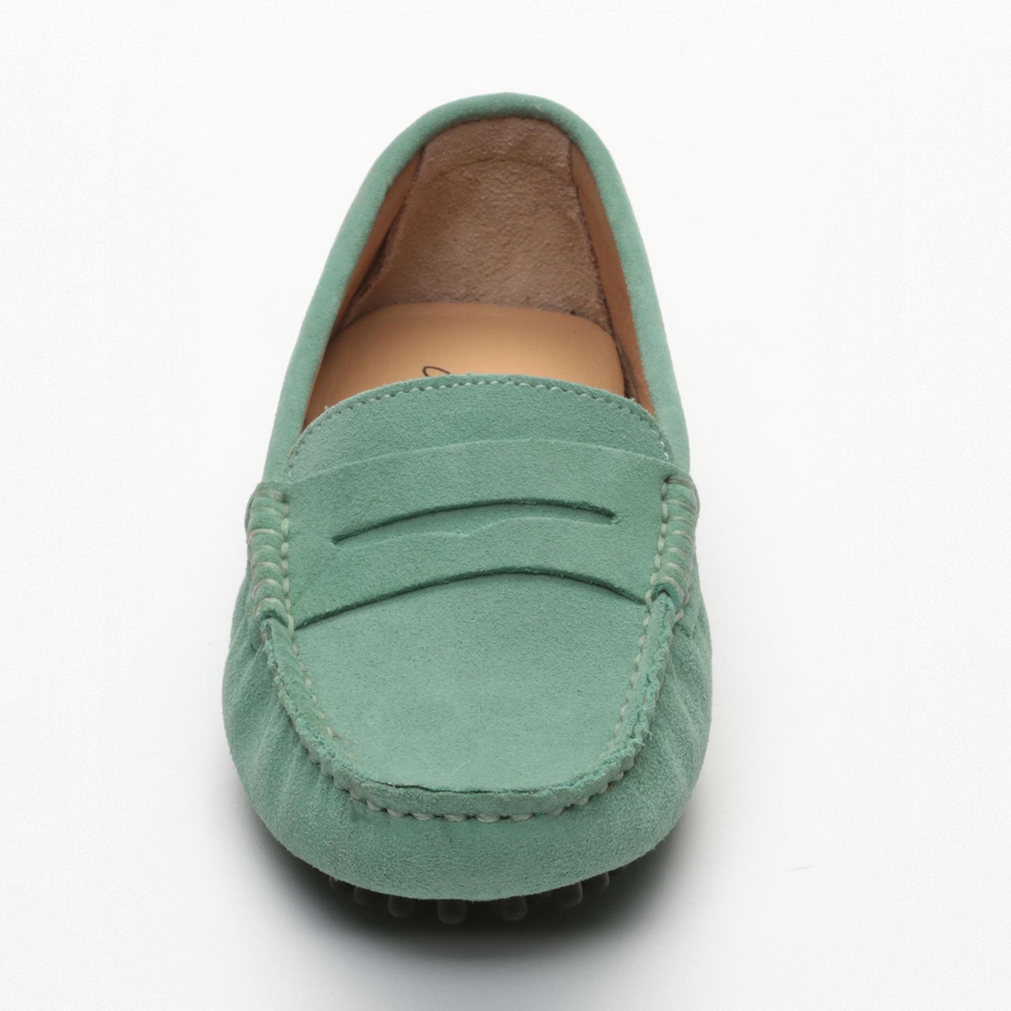 DEIRA mocassins classiques vert passé