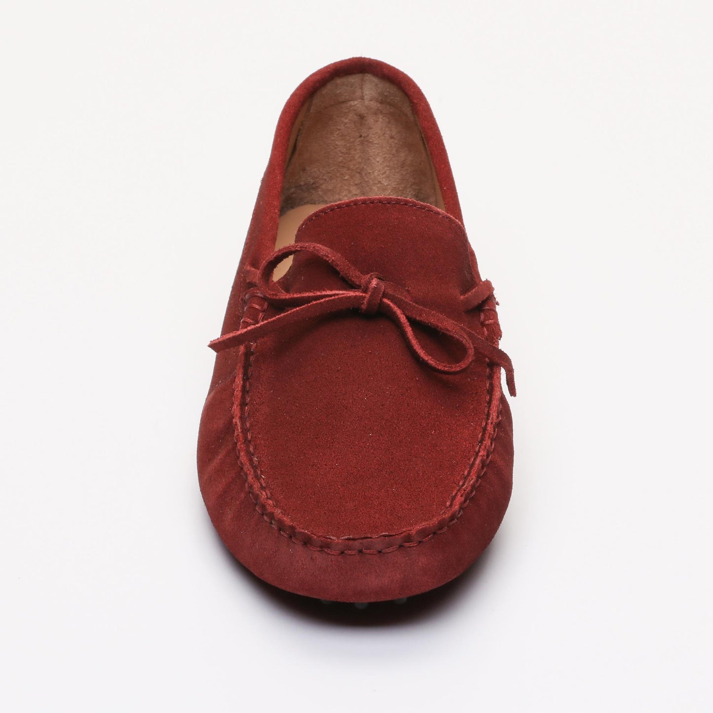 DUKE mocassins à lacets bordeaux