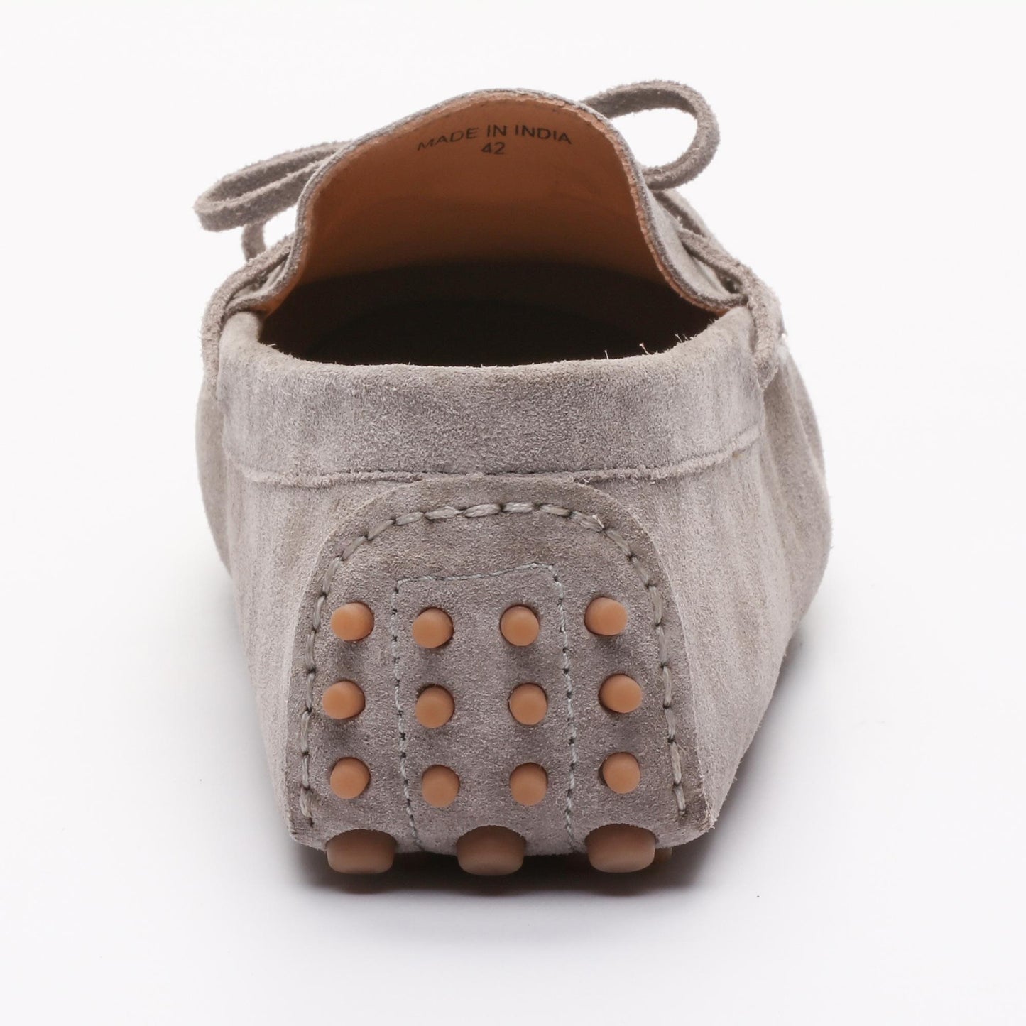 DUKE mocassins à lacets gris clair