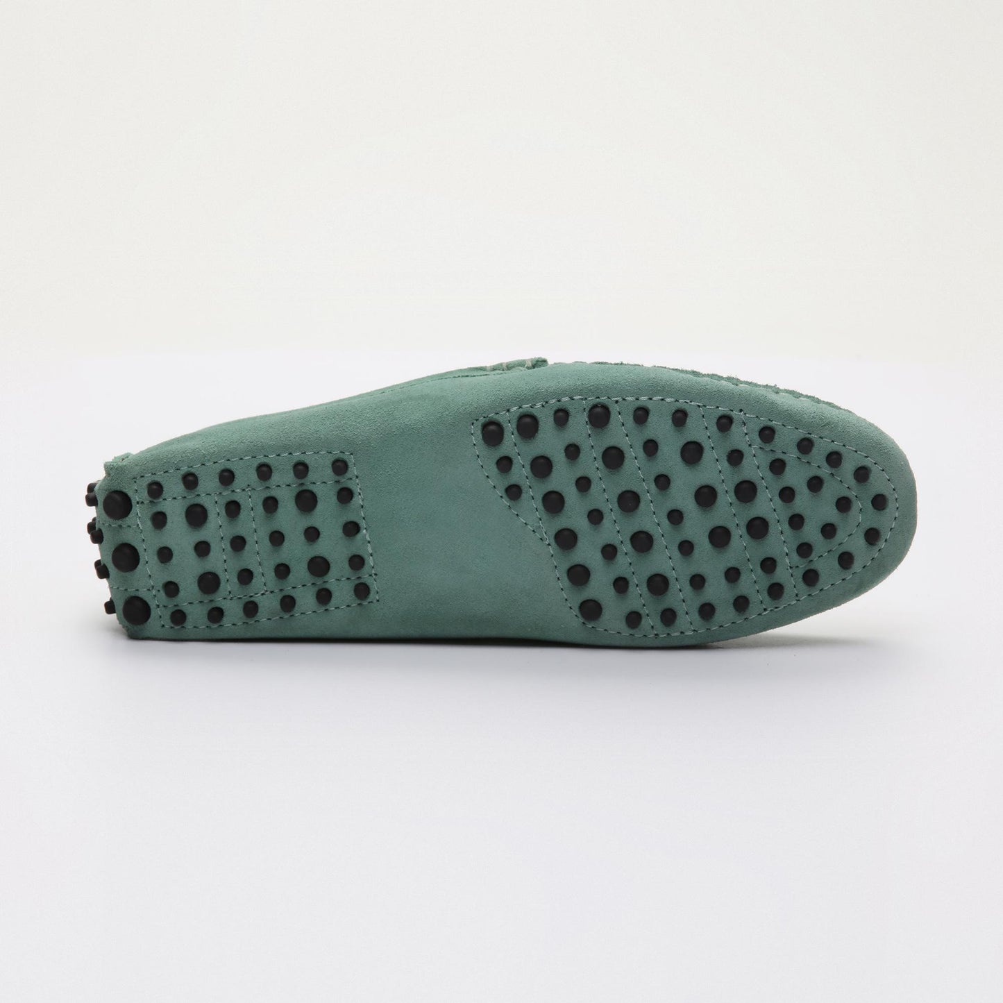EARL mocassins à pompons vert passé