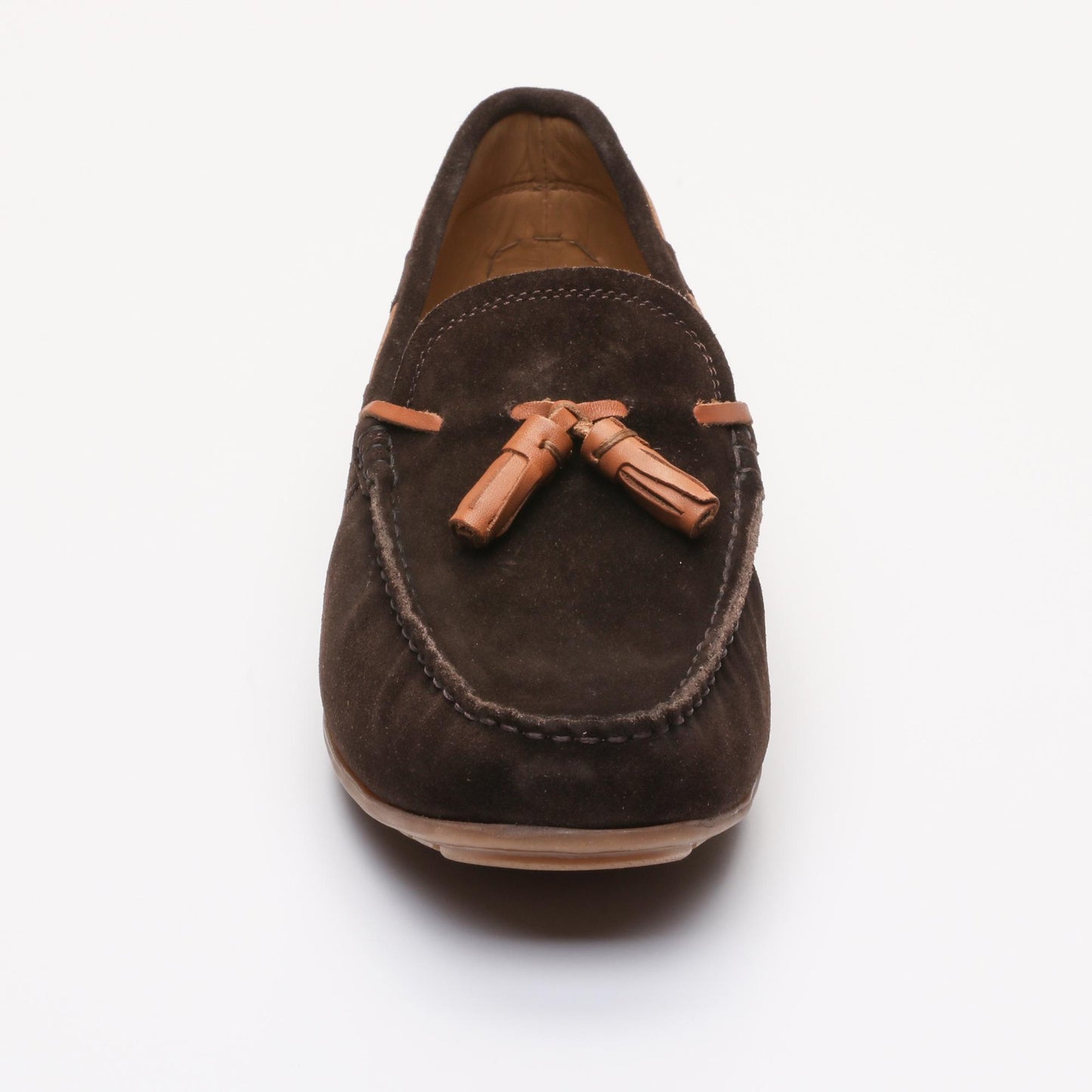 FLORIDE mocassins à pompons chocolat