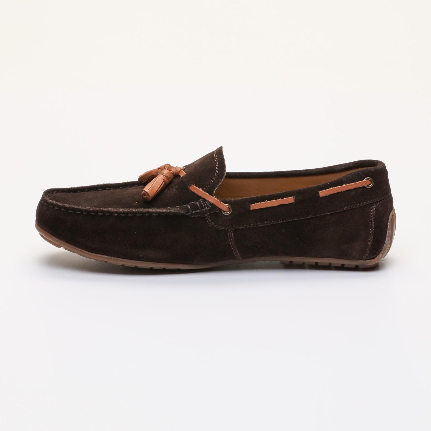 FLORIDE mocassins à pompons chocolat
