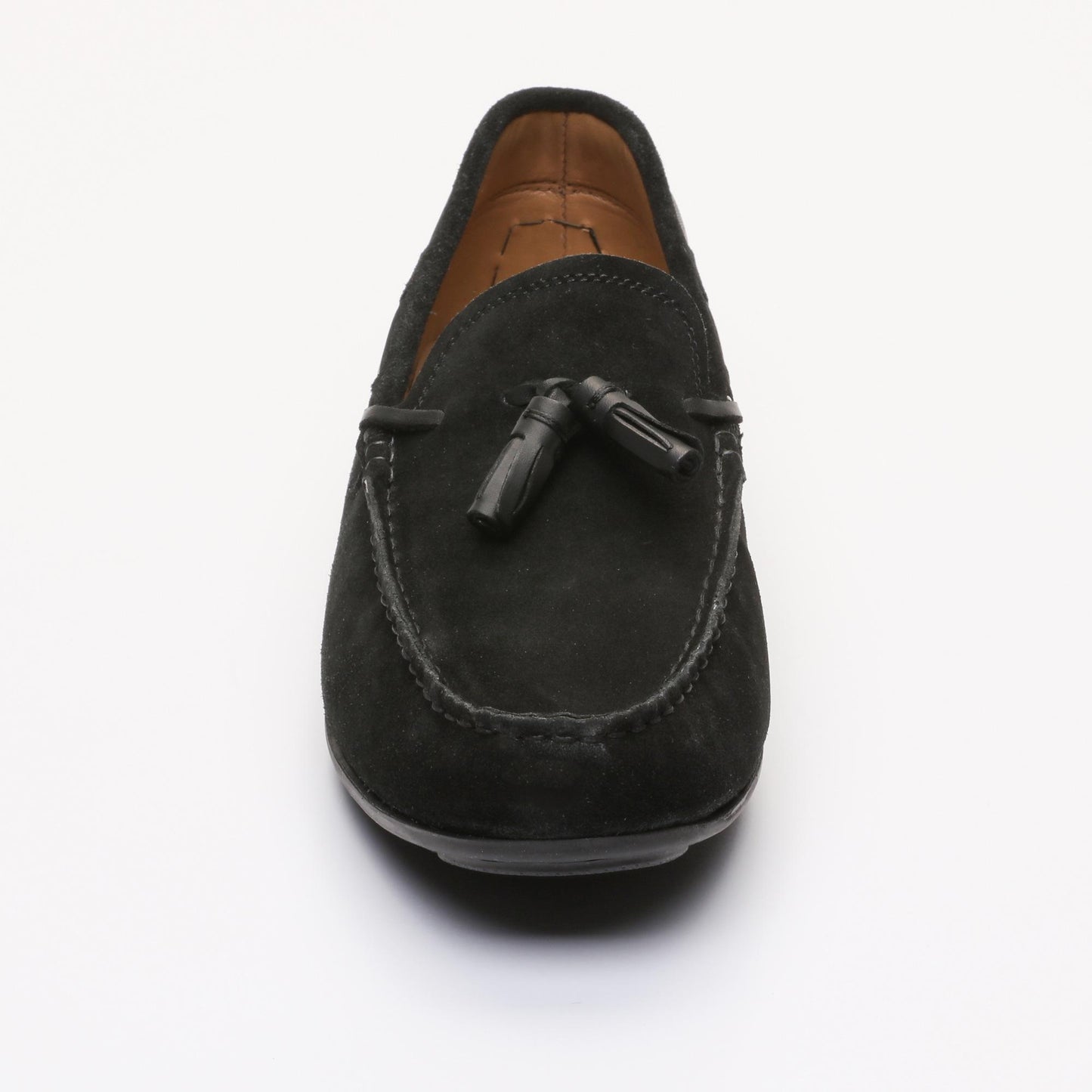 FLORIDE mocassins à pompons noir