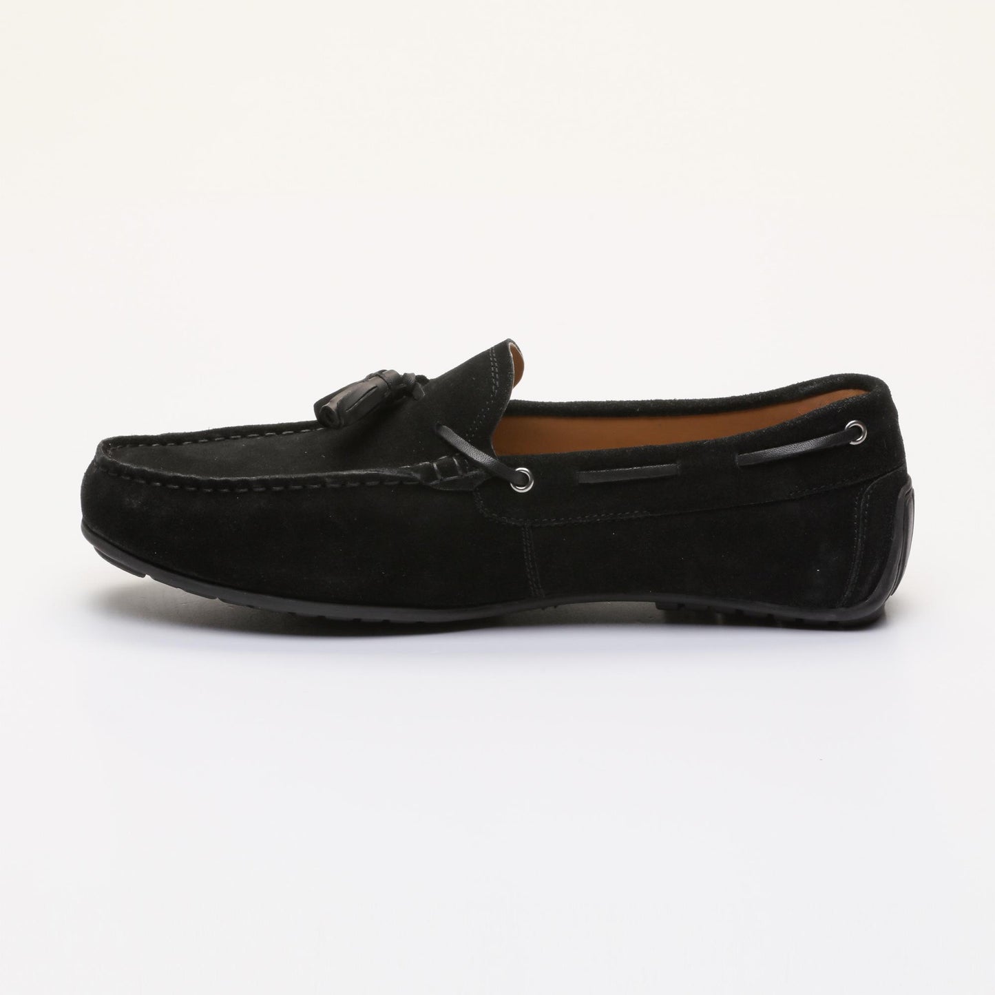 FLORIDE mocassins à pompons noir