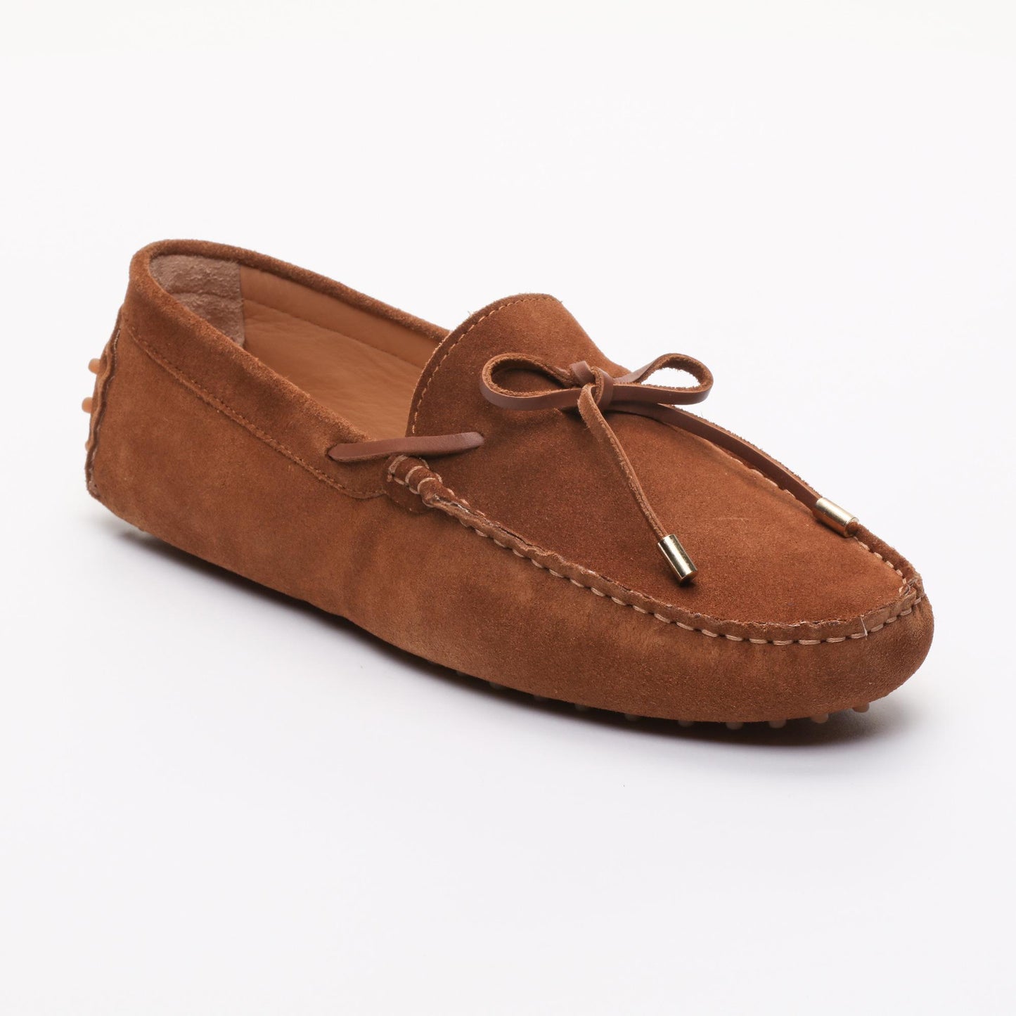 GLOUCESTER mocassins à lacets camel