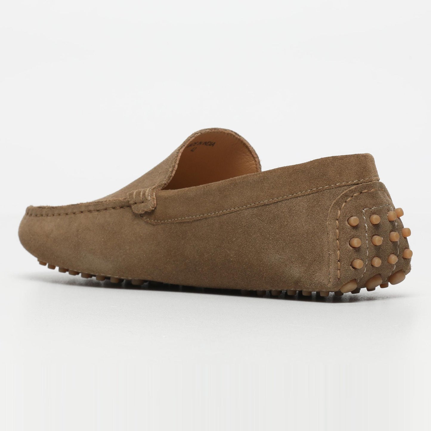 HUBERT mocassins classiques kaki et brun