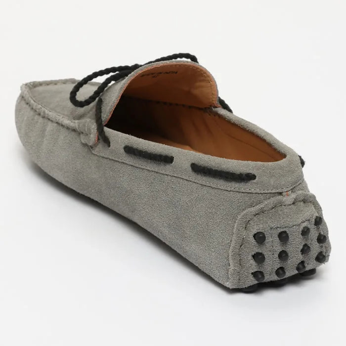 YORK mocassins à lacets gris foncé