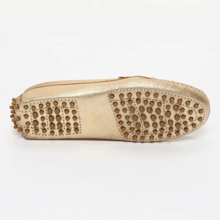 DEIRA mocassins classiques or
