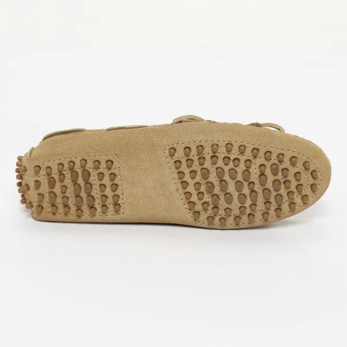 POWYS mocassins à lacets beige