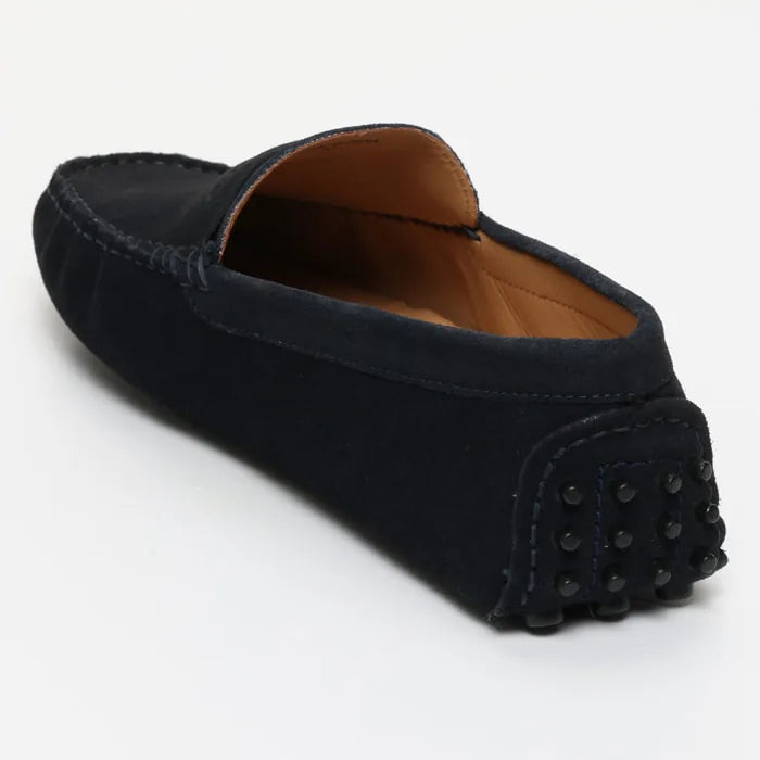 CLIFF mocassins classiques marine et rouge