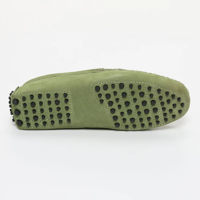CLIFF mocassins classiques vert clair