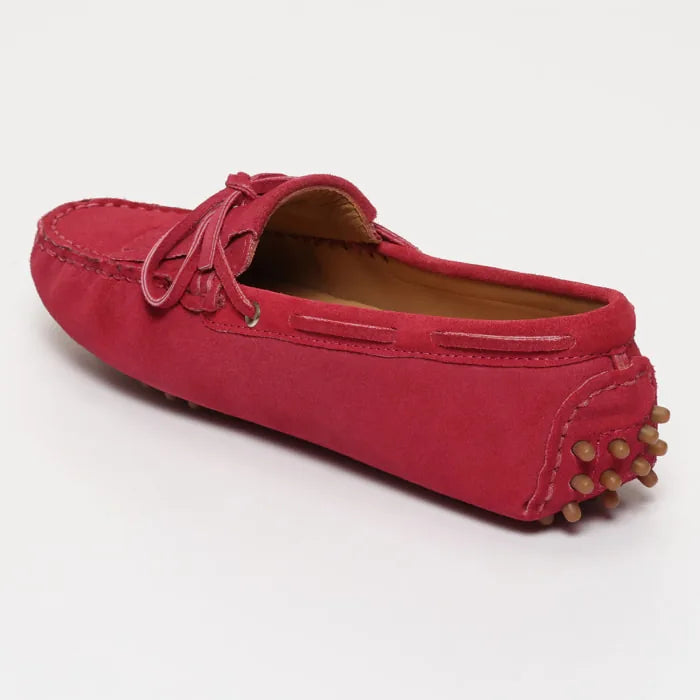 POWYS mocassins à lacets magenta