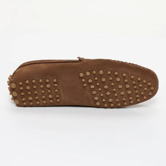 LODRICK mocassins classiques kaki brun