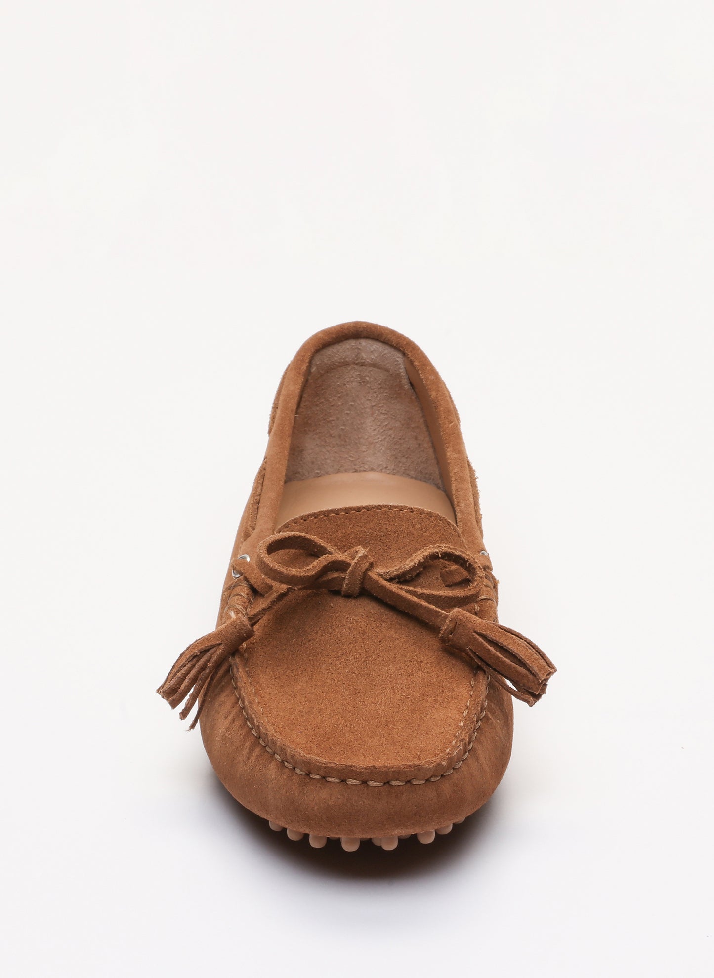 LILY mocassins à pompons camel