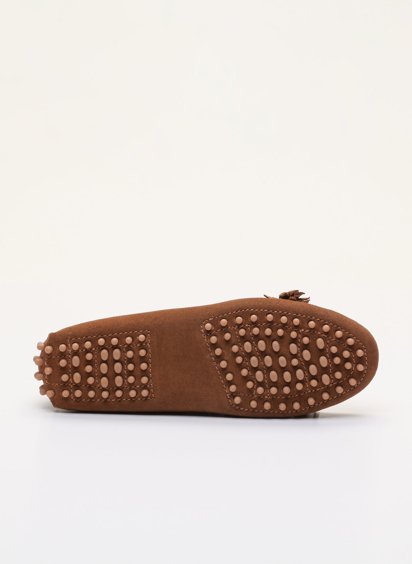 LILY mocassins à pompons camel
