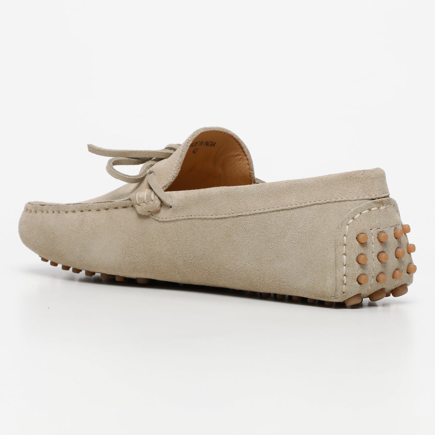 DUKE mocassins à lacets beige clair