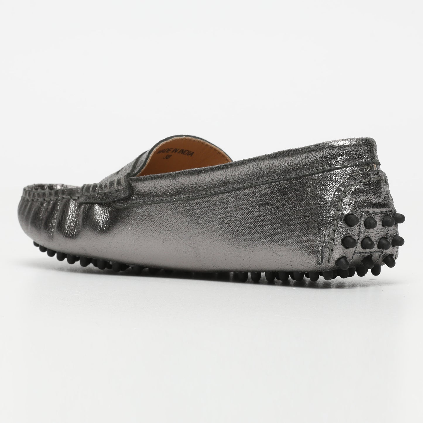 DEIRA mocassins classiques argent foncé