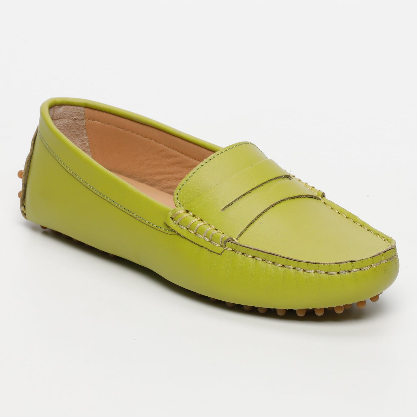 DEIRA mocassins classiques vert pomme
