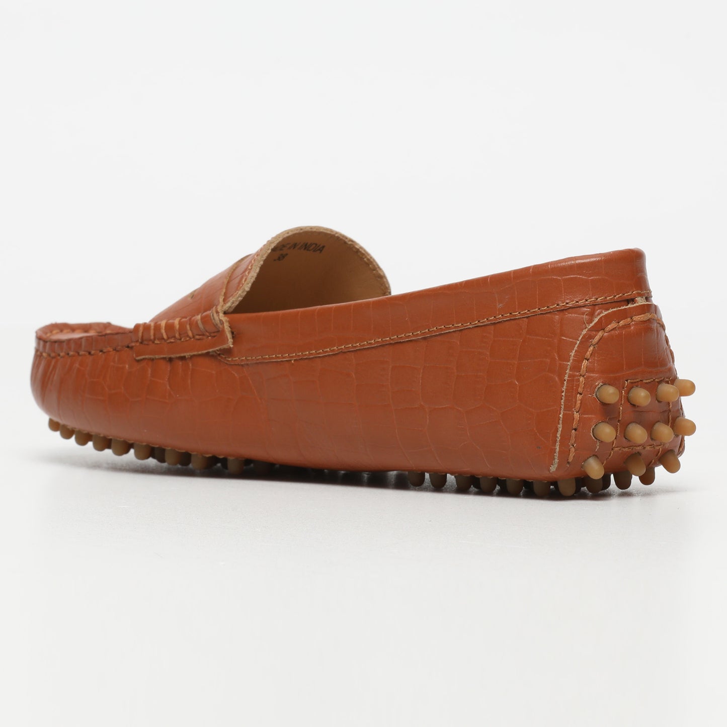 DEIRA mocassins classiques croco camel