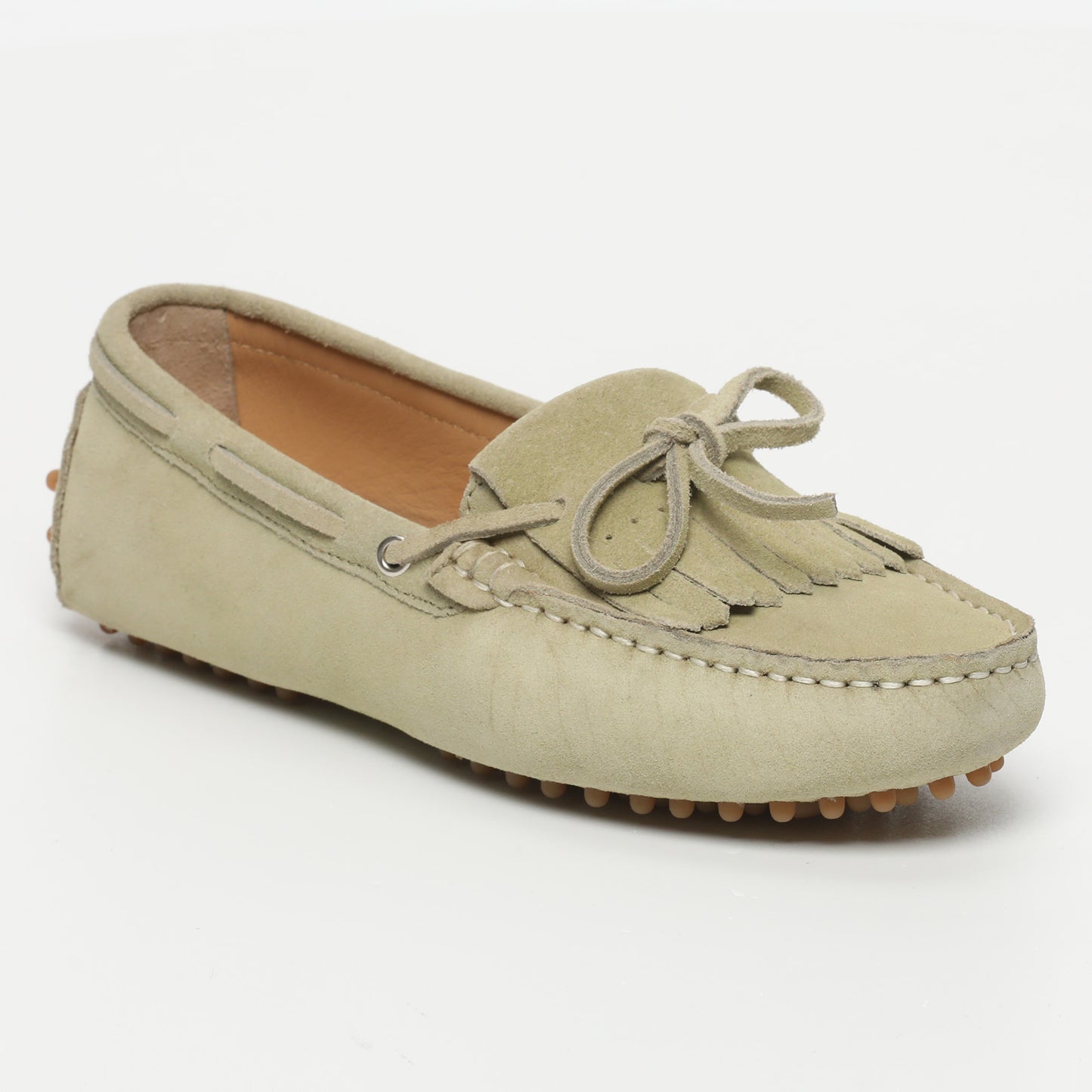 POWYS mocassins à lacets anis
