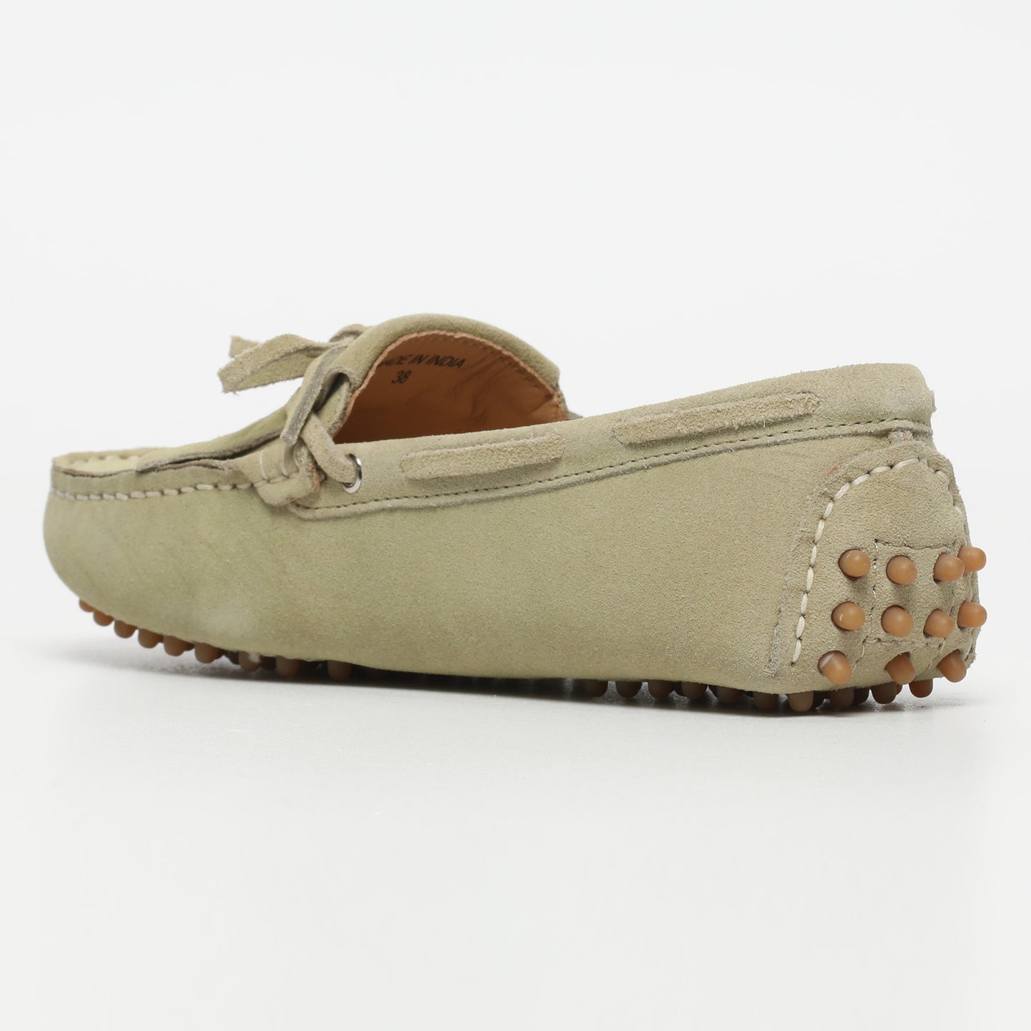 POWYS mocassins à lacets anis