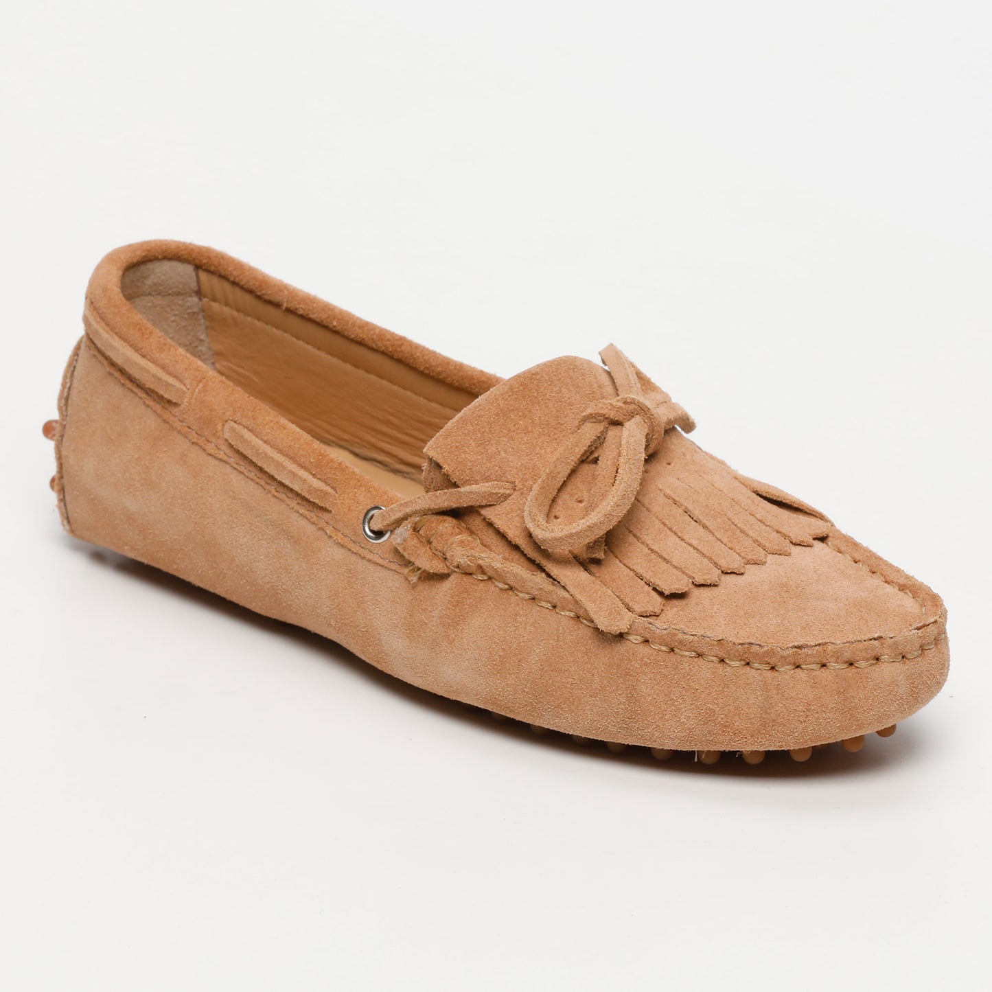 POWYS mocassins à lacets pêche