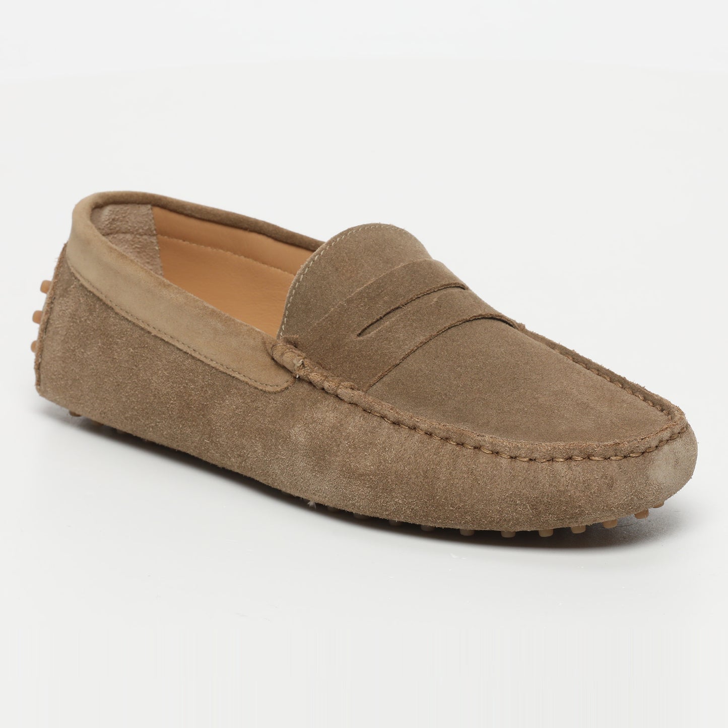 WALES mocassins classiques kaki et brun
