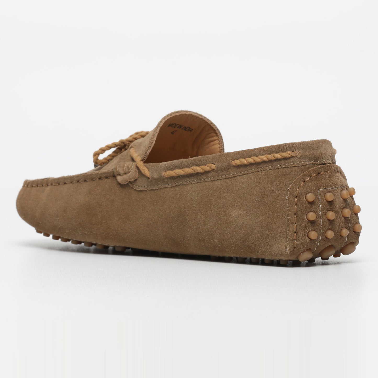 YORK mocassins à lacets kaki et brun