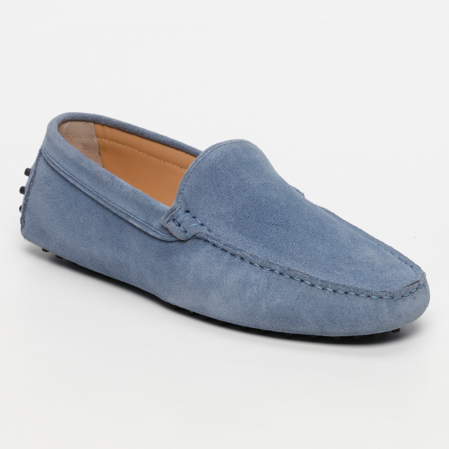 HUBERT mocassins classiques bleu denim