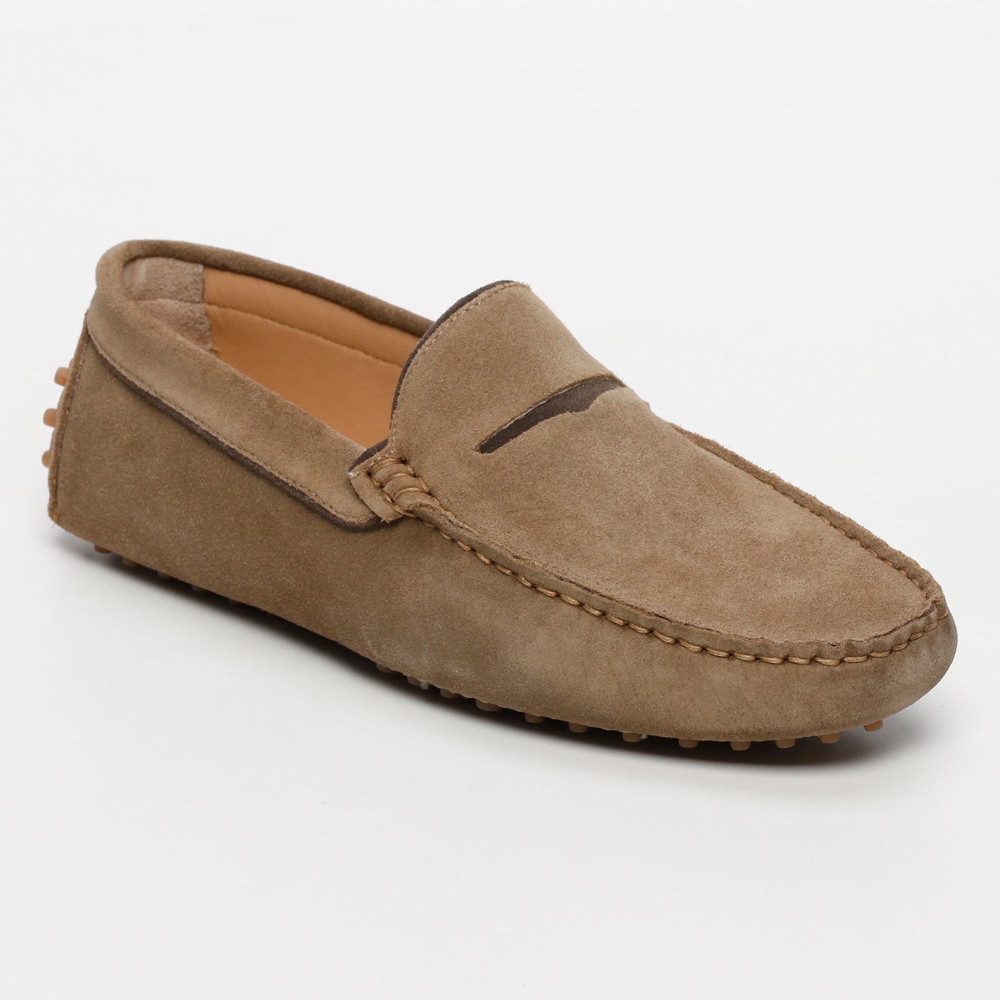 LODRICK mocassins classiques kaki et brun