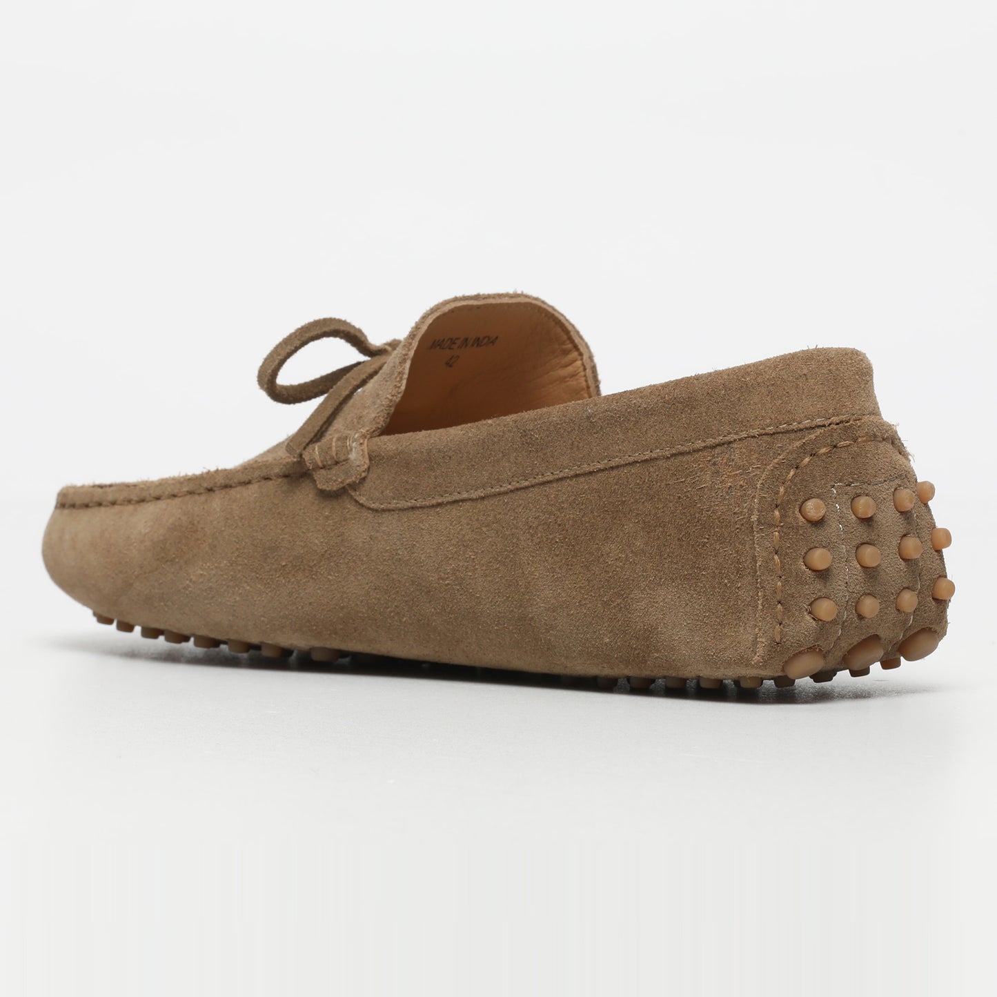 FABIAN mocassins à lacets kaki et brun