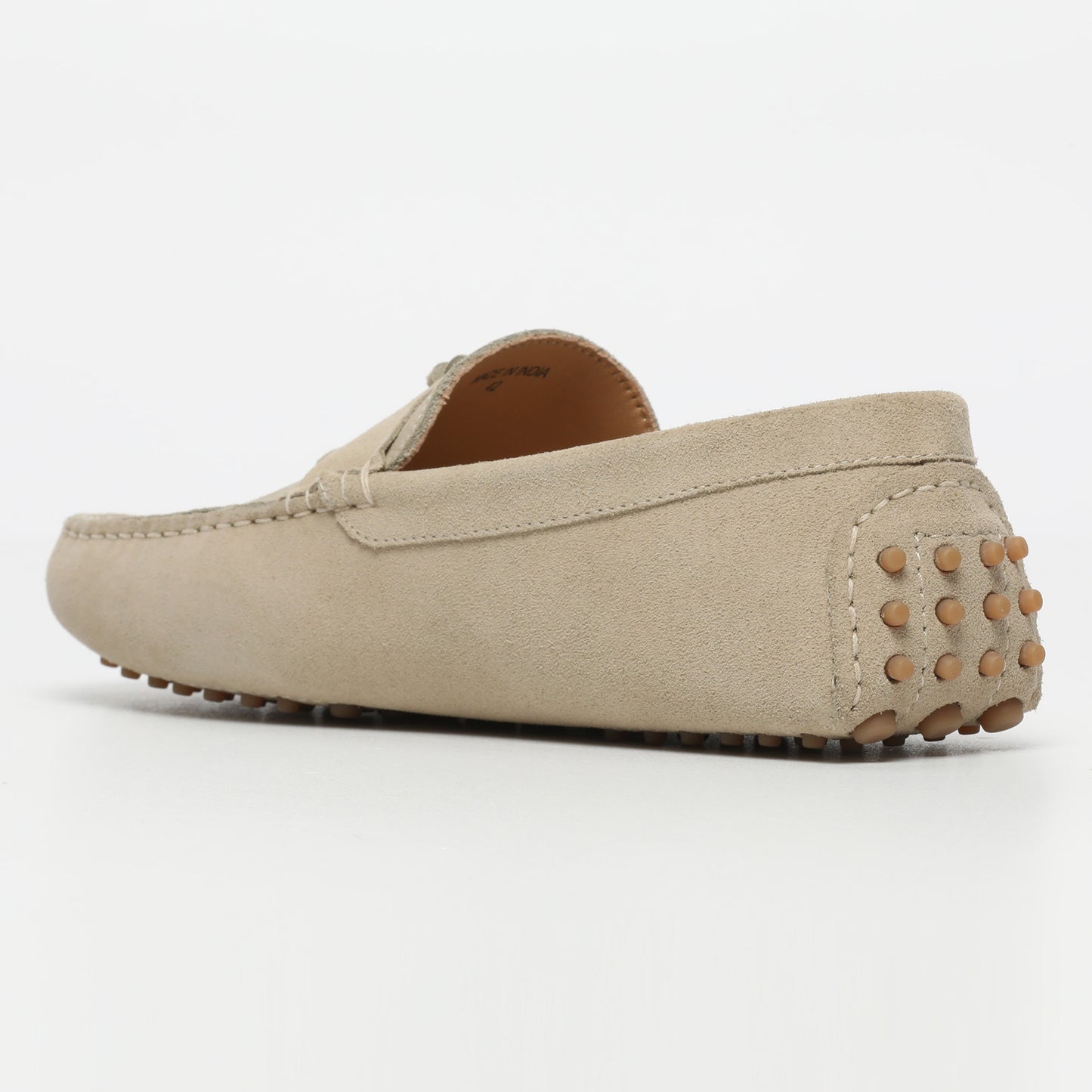 ELLIOT mocassins à pompons beige clair