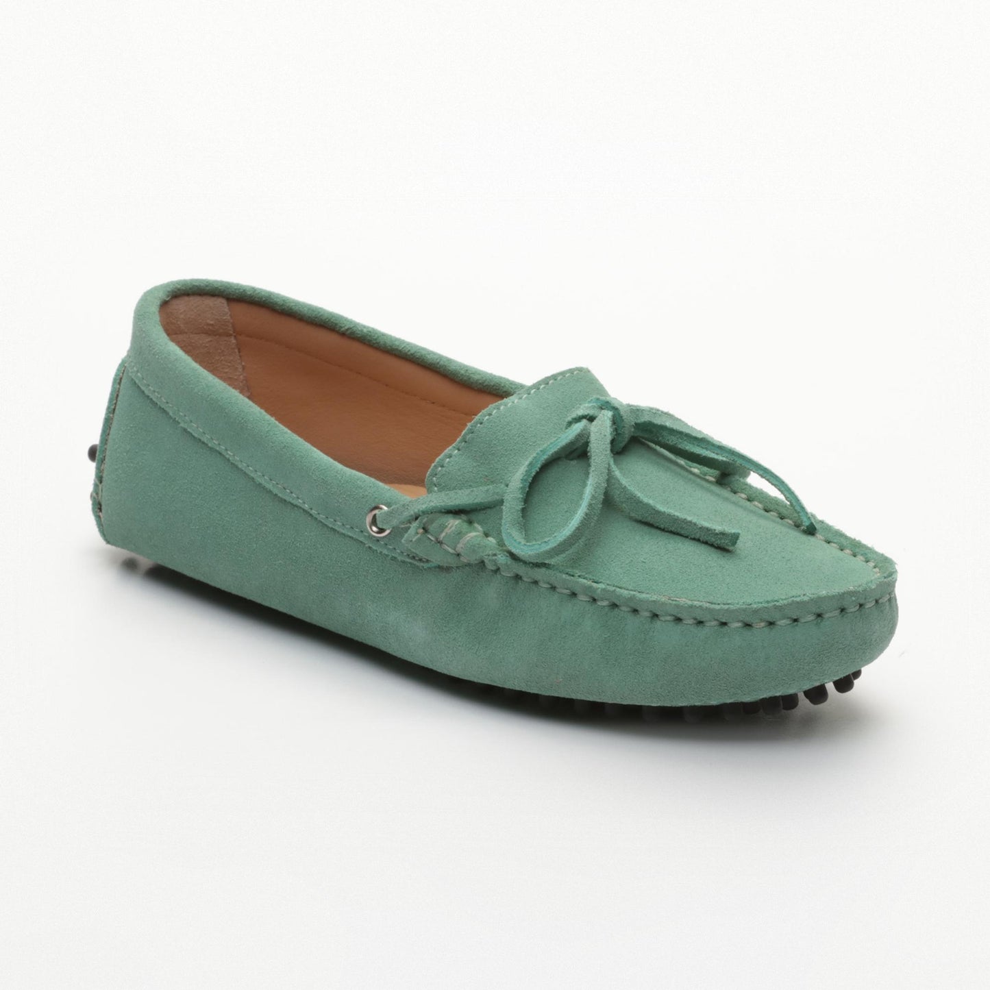 KATE mocassins à lacets vert passé