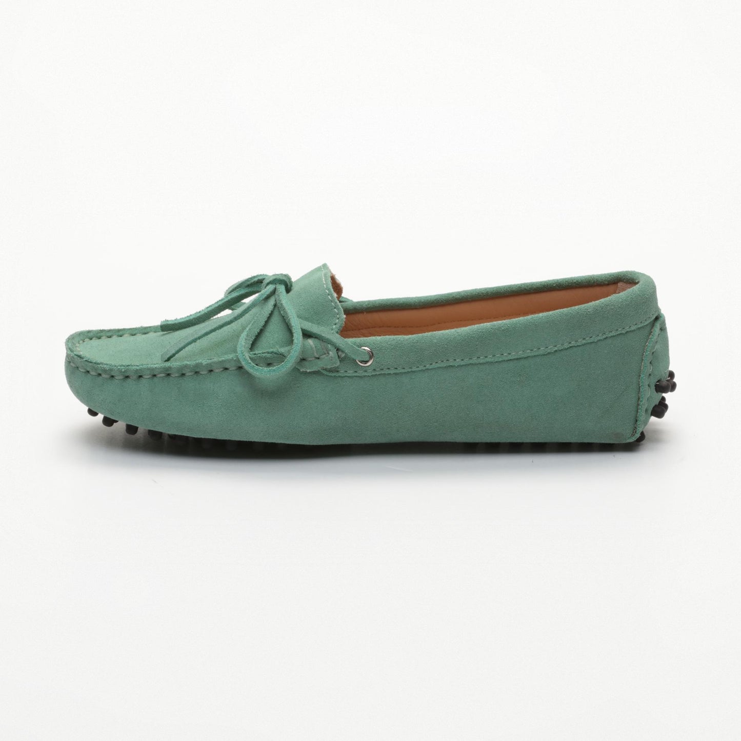 KATE mocassins à lacets vert passé